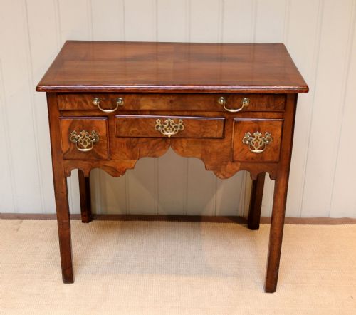 Georgian Elm and Walnut Low Boy