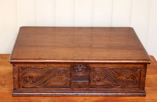 17th Century Oak Bible Box