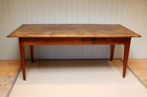 French Cherry Wood Farmhouse Table