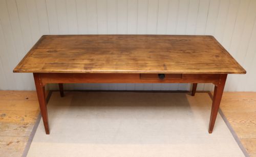 fig 1. French Cherry Wood Farmhouse Table 