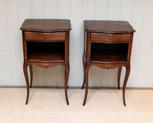 Pair of Oak Bedside Cabinets