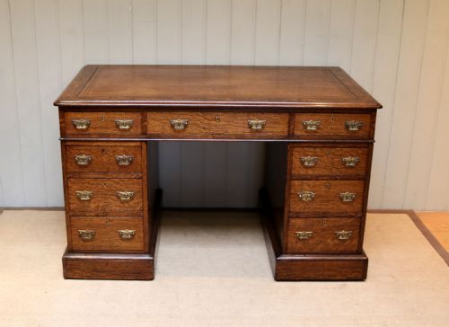 Oak Pedestal Desk