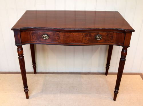 Mahogany Serpentine Front Table