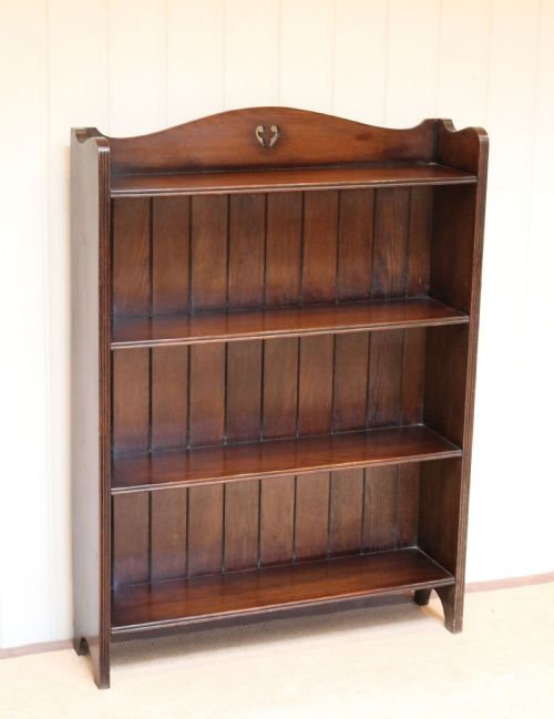 fig 1. Oak Open Bookcase