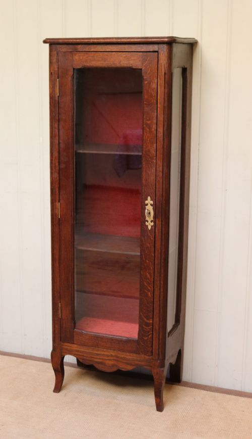 fig 1. French Oak Display Cabinet