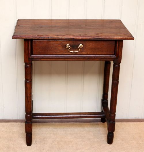 French Oak Side Table