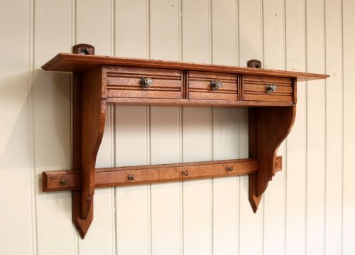 French Oak Wall Shelf