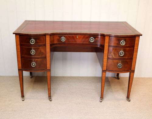 Edwardian Mahogany Breakfront Desk