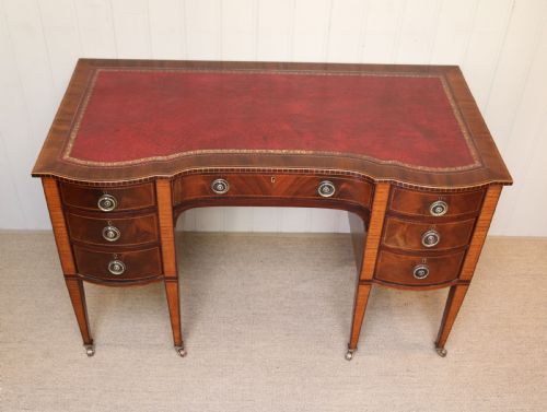 fig 1. Edwardian Mahogany Breakfront Desk