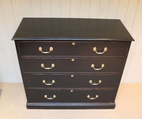 fig 1. Substantial Victorian Painted Pine Chest Of Drawers