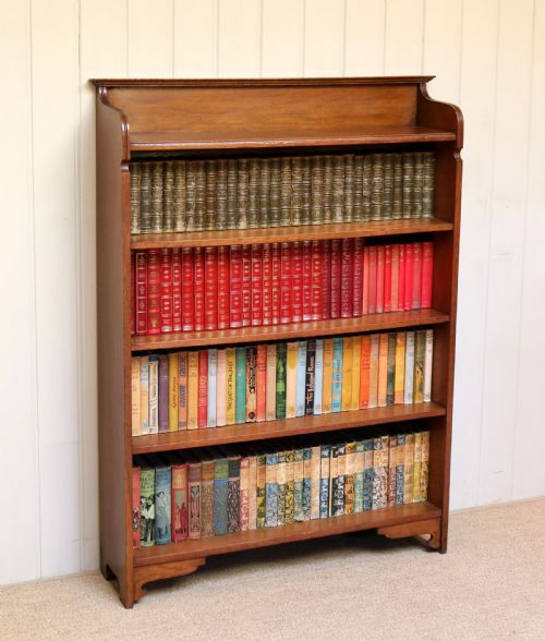 Solid Oak Open Bookcase