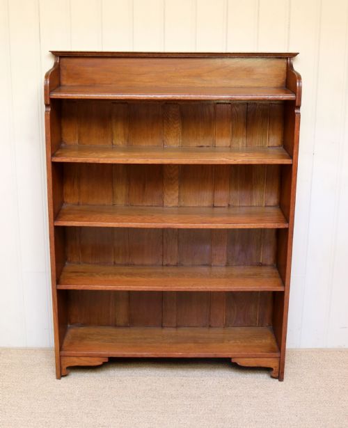 fig 1. Solid Oak Open Bookcase