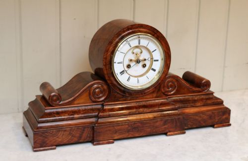 Victorian Drumhead Mantel Clock (France, C. 1860)