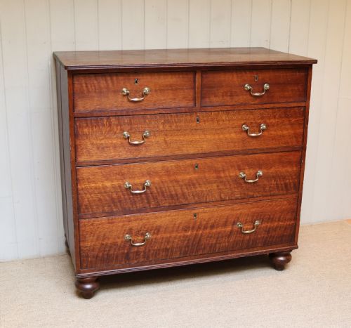 fig 1. Substantial Mid Victorian Oak Chest Of Drawers