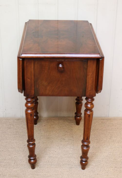 fig 1. French Burr Walnut Pembroke Table