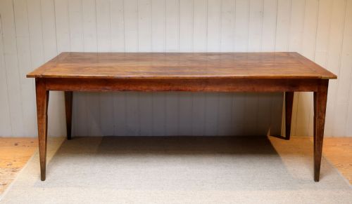 Substantial European Plane Wood Farmhouse Table