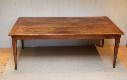 fig 1. Substantial European Plane Wood Farmhouse Table