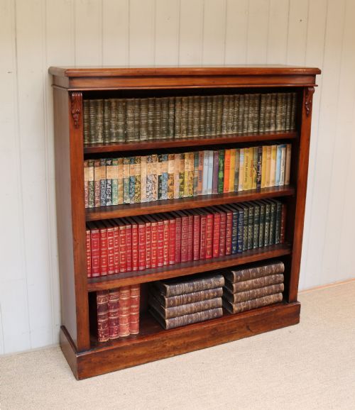 Late 19th Century Mahogany Open Bookcase