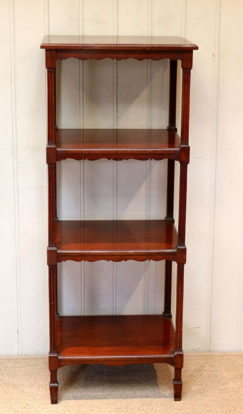 Edwardian Solid Mahogany Four Tier What-not