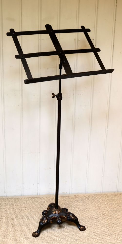 Mid Victorian Cast Iron Music Stand