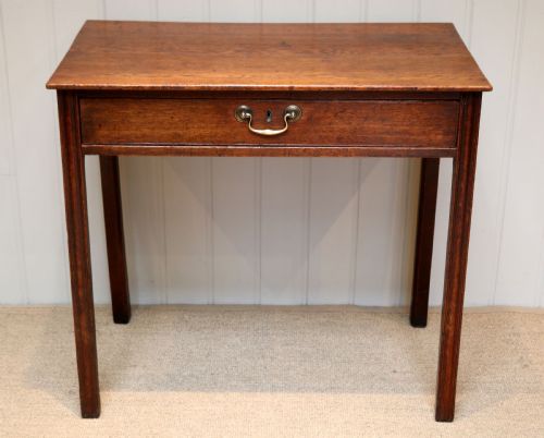 George III Solid Oak Side Table