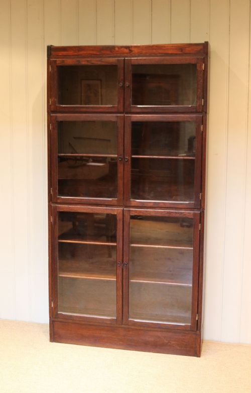 fig 1. Rustic Oak Stacking Bookcase