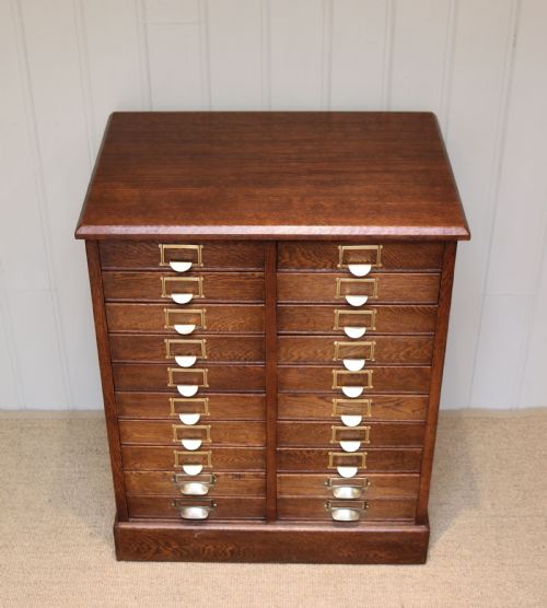fig 1. Edwardian Oak Filing Cabinet