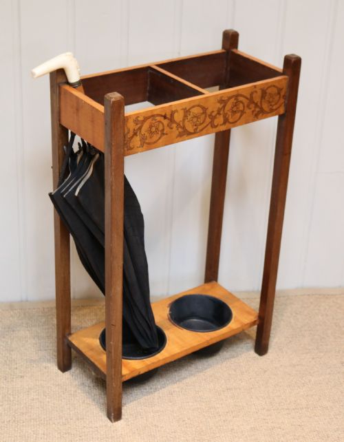 INLAID MAPLE STICK UMBRELLA STAND - ADDITIONAL PHOTO 4