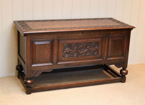 Carved Oak Coffer