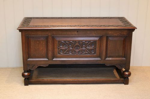 fig 1. Carved Oak Coffer