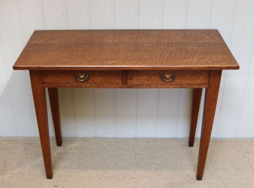 Arts and Crafts Low Oak Side Table