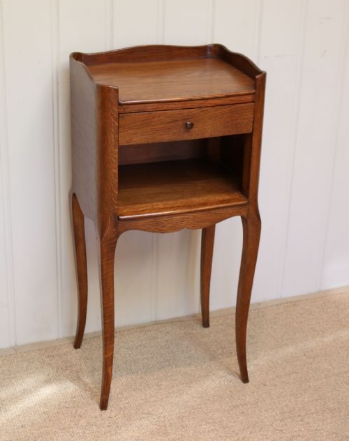 French Oak Bedside Cabinet
