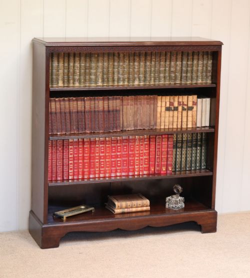 Mahogany Open Bookcase