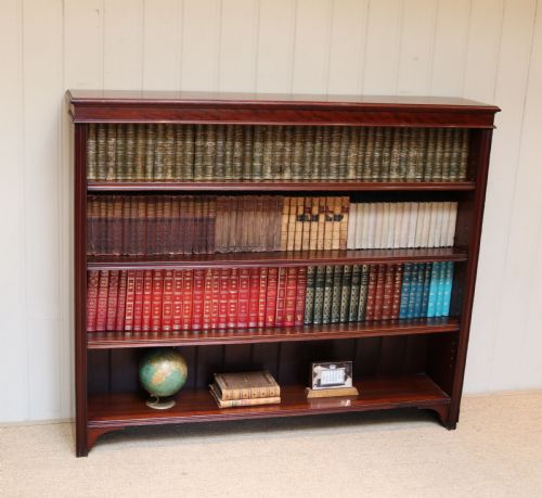 Late Victorian Mahogany Open Bookcase