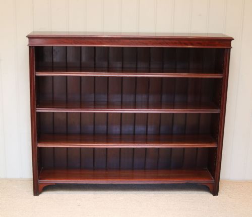fig 1. Late Victorian Mahogany Open Bookcase