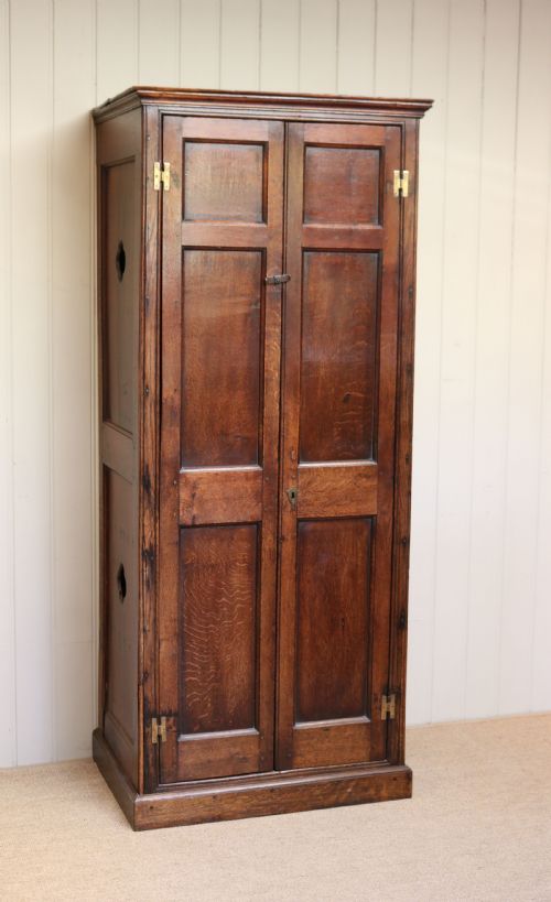 fig 1. French Rustic Solid Oak Hall Cupboard