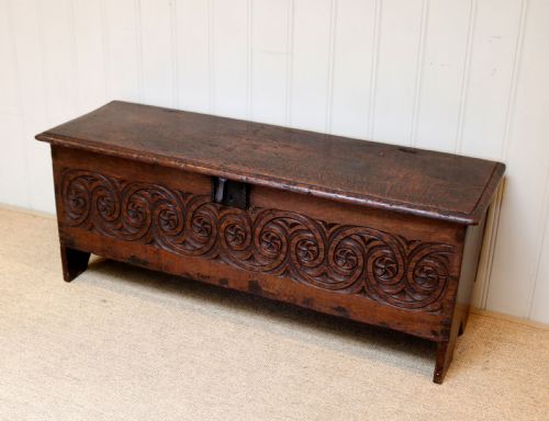 fig 1. Early 18th Century Oak Coffer