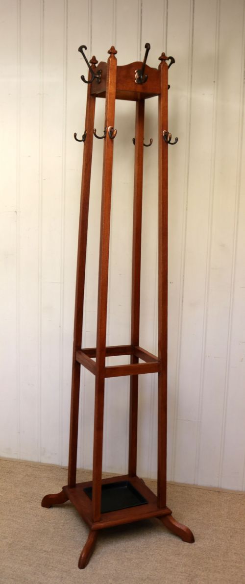 fig 1. Oak Arts And Crafts Coat Stand