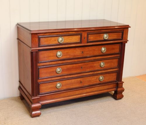 fig 1. French Mahogany Chest Of Drawers
