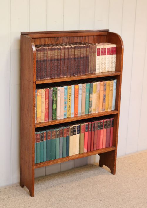 1920s Oak Open Bookcase