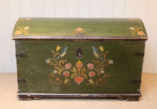 Swedish Painted Marriage Chest