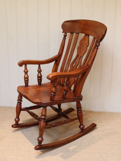 fig 1. Late 19th Century Rocking Chair