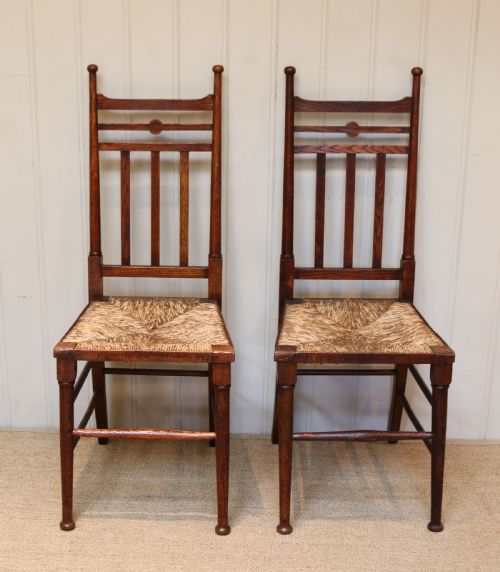 Pair of Oak Arts and Crafts Chairs