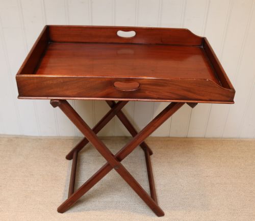 fig 1. Late 19th Century Mahogany Butlers Tray On Stand