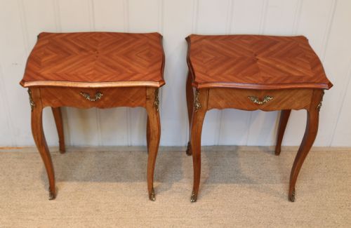 Pair of Tulip Wood Tables