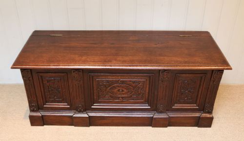 French Carved Oak Coffer