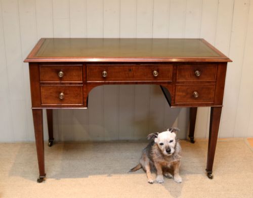 fig 1. Mahogany Kneehole Writing Desk