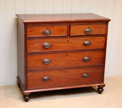 fig 1. Mid 19th Century Mahogany Chest Of Drawers