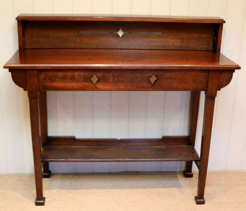 Solid Oak Arts and Crafts Hall Table