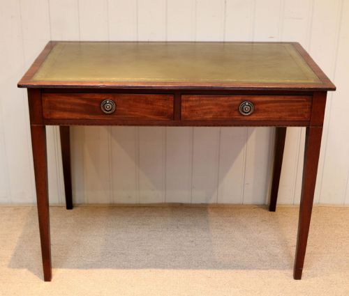 Mahogany Two Drawer Writing Desk